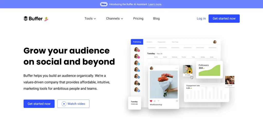 Buffer social scheduler