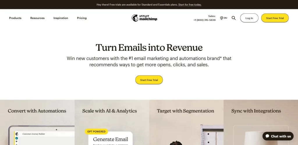 Mailchimp email marketing